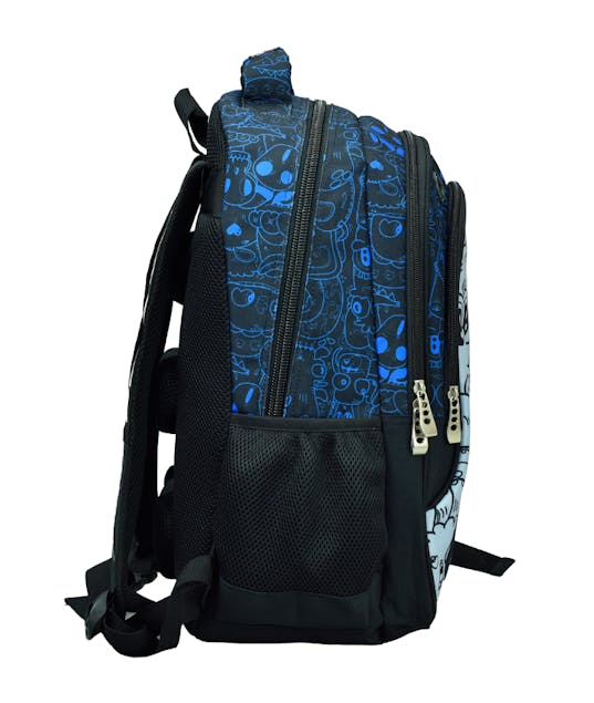 BMU - Back Me Up No Fear MONSTER Σχολική Τσάντα Πλάτης Δημοτικού Backpack με 2 Κεντρικές Θέσεις 48 X 33 X 28cm 348-16031 