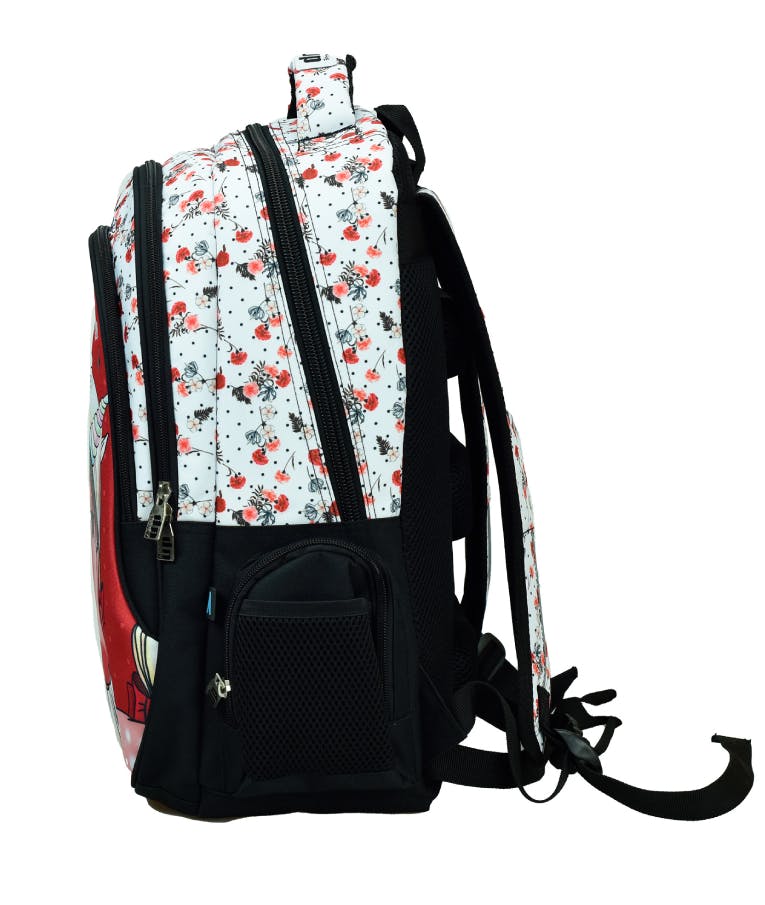 BMU - Back Me Up UNICORN BOW Σχολική Τσάντα Backpack Δημοτικού με 3 θήκες Μονόκερος 357-14031 