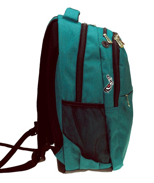 BMU - Back Me Up NO FEAR EMERLAND Σχολική Τσάντα Πλάτης Backpack Δημοτικού με 3 θήκες σε πράσινο χρώμα   348-23031 