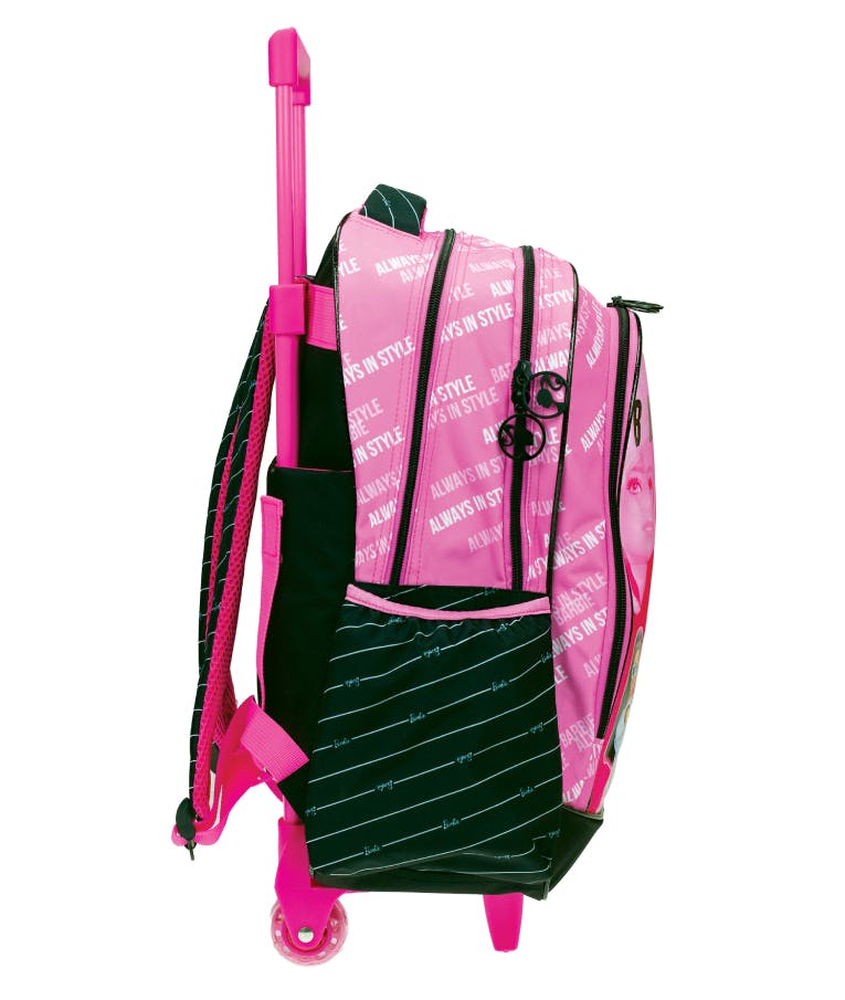 GIM -  Σχολική Τσάντα Trolley Δημοτικού BARBIE OUT OF THE BOX Με δώρο POP star Barbie 3 θήκες   Μ35 x Π20 x Υ51cm  349-79074 Τρόλεϊ