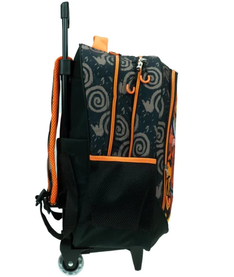GIM -  Σχολική Τσάντα Trolley Δημοτικού NARUTO 3 θήκες  Μ35 x Π20 x Υ51cm  369-00074 Τρόλεϊ