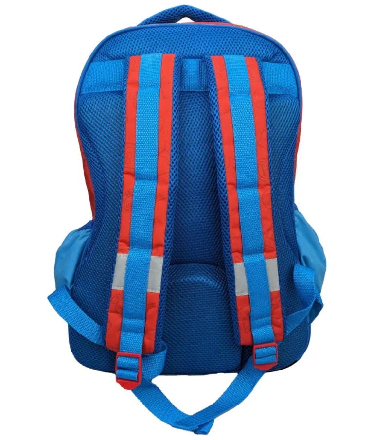GIM -  Σχολική Τσάντα Πλάτης Δημοτικού SUEPR MARIO 2 θήκες  σε χρώμα Μπλε 313-00031