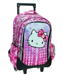  Σχολική Τσάντα Trolley Δημοτικού HELLO KITTY TIE DYE σε χρώμα Ροζ 3 θήκες  Μ35 x Π20 x Υ51cm  335-71074 Τρόλεϊ