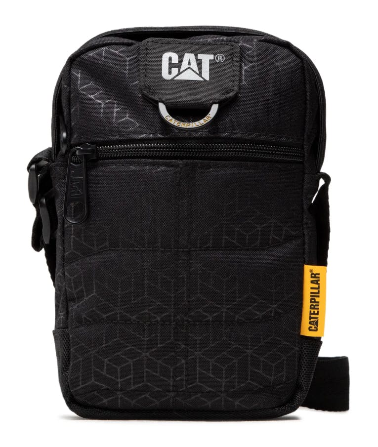 CAT - ERPILLAR RODNEY SHOULDER BAG - Αντρικό Τσαντάκι Ώμου 22x150x4cm  Χωριτ. 5lt  Μαύρο  84059-478