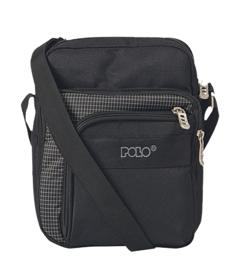 Polo Τσαντάκι Ώμου Shoulder Bag STRIKE (L) Μαύρο  24x17x11  9-07-008-2000
