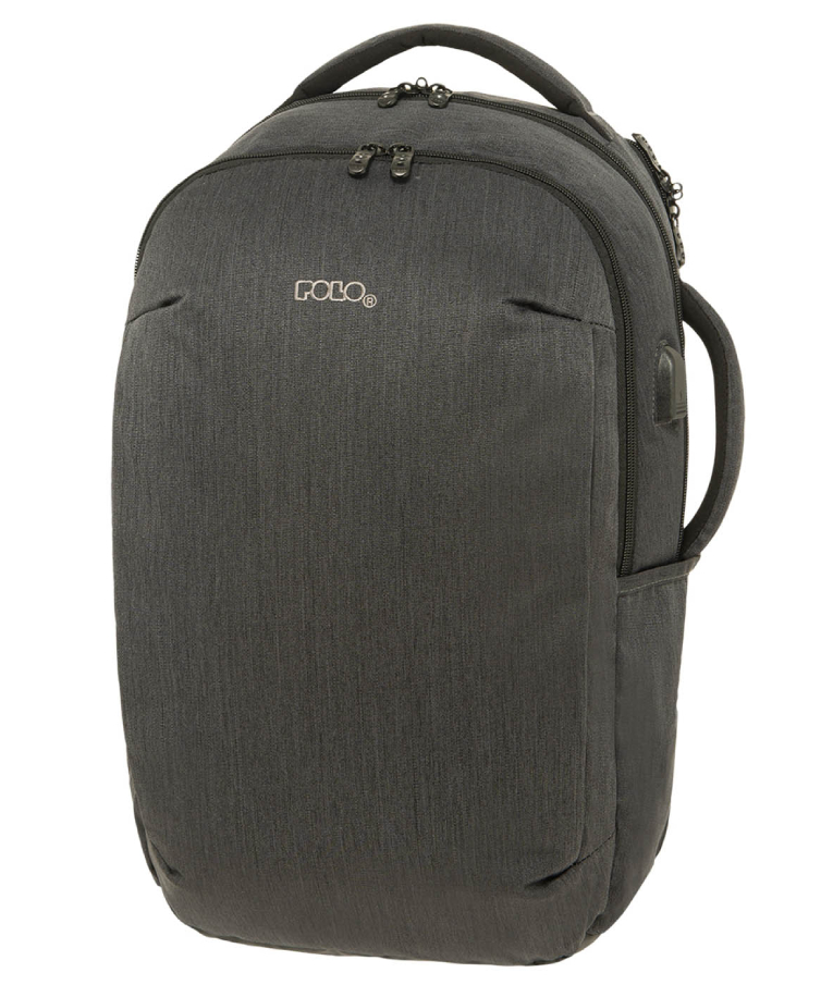 Polo Σακίδιο Πλάτης STRIC Backpack Ανθρακί Χωρητικότητα 20lt  Μ:31 x Π:20 x Υ:49cm   9-02-021-2100