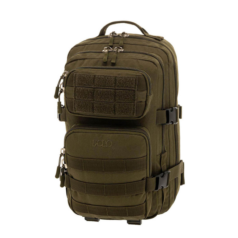 POLO - Σακίδιο Πλάτης Tactical SQUAD S Τσάντα σε Πράσινο χρώμα 12.5 lt Υ36.5xΜ23xΠ20 cm 9-02-043-6500