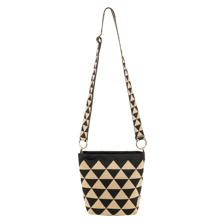 POLO - Polo Shoulder Bag Γυναικεία Τσάντα Ώμου LOONA Triangles Π:24cmxΜ:10cmxΥ:20cm 9-07-060-8329