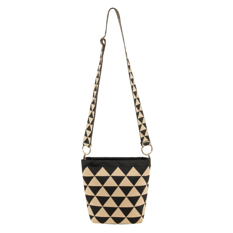 Polo Shoulder Bag Γυναικεία Τσάντα Ώμου LOONA Triangles Π:24cmxΜ:10cmxΥ:20cm 9-07-060-8329