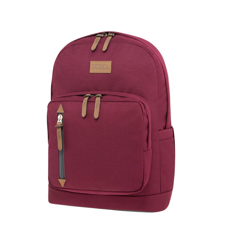 POLO - Polo Backpack BOLE NG Laptop Τσάντα Πλάτης Χρώμα Μπορντώ 25 lt Υ45 x Μ32 x Π17cm 9-01-243-3200