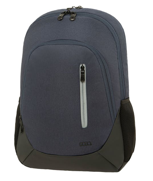POLO - Polo Backbag SOOTHE Σχολική Τσάντα -Σακίδιο Πλάτης & Βόλτας Μπλε με 3 Κεντρικές Θήκες 16 lt 45x33x14 cm 9-01-045-5100