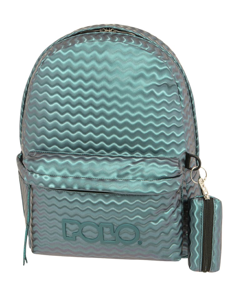POLO - Σακίδιο Πλάτης SIGN Backpack Σχολική Τσάντα Πλάτης / Βόλτας σε Μπλε Χρώμα 20lt Υ41xΜ30xΠ20 cm 9-02-057-8322