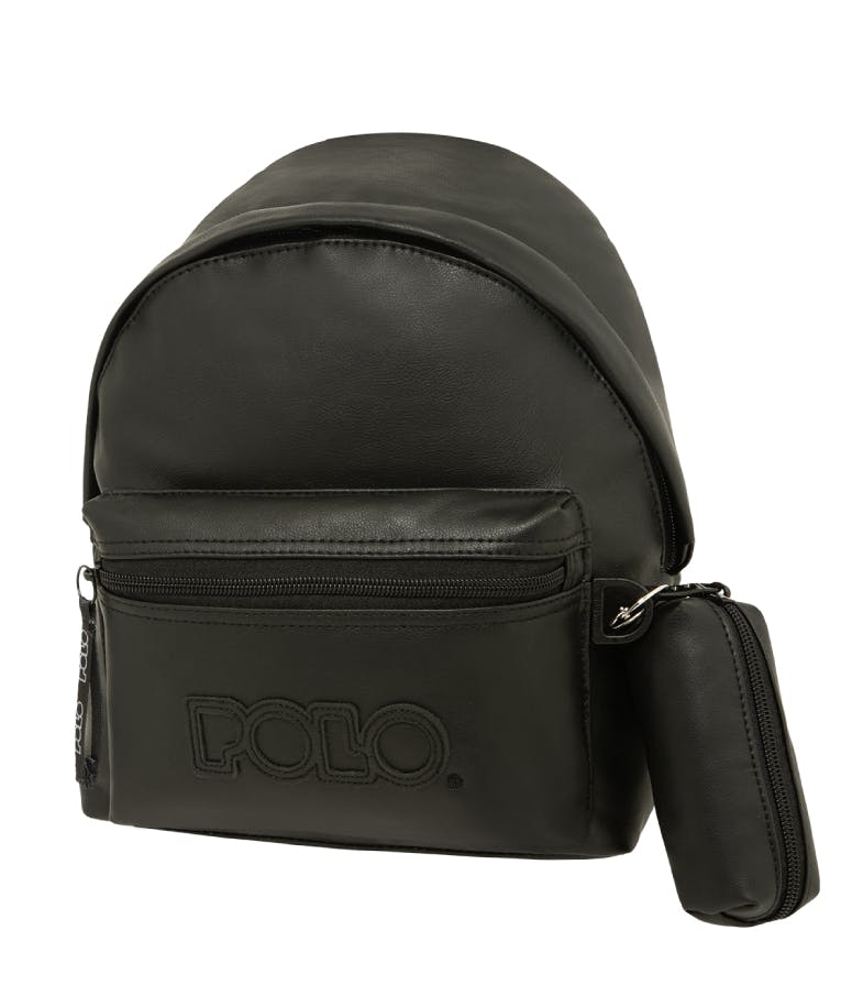 Polo Backbag MINI GECKO Τσάντα -Σακίδιο Πλάτης Βόλτας σε Μαύρο Χρώμα  8lt  31x24x12cm  9-07-037-2001