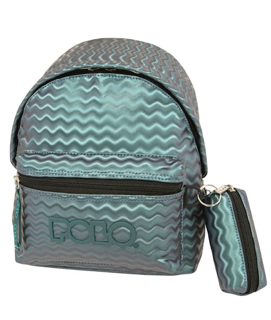 POLO - Polo Backbag MINI SIGN Τσάντα -Σακίδιο Πλάτης Βόλτας σε Μπλε Χρώμα  8lt  31x24x13cm  9-07-054-8322