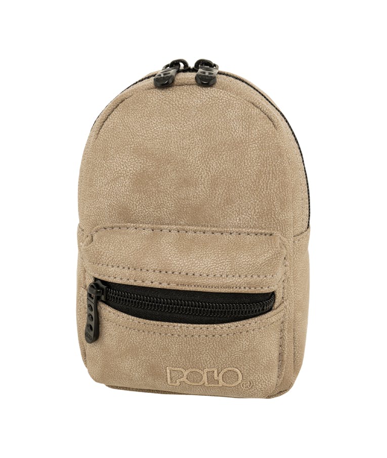 POLO - Polo Backbag ΤΣΑΝΤΑΚΙ ΒΟΛΤΑΣ ΠΛΑΤΗΣ 2MINI Ι 18x12x6 Χρώμα ΚΑΦΕ 9-07-052-8326