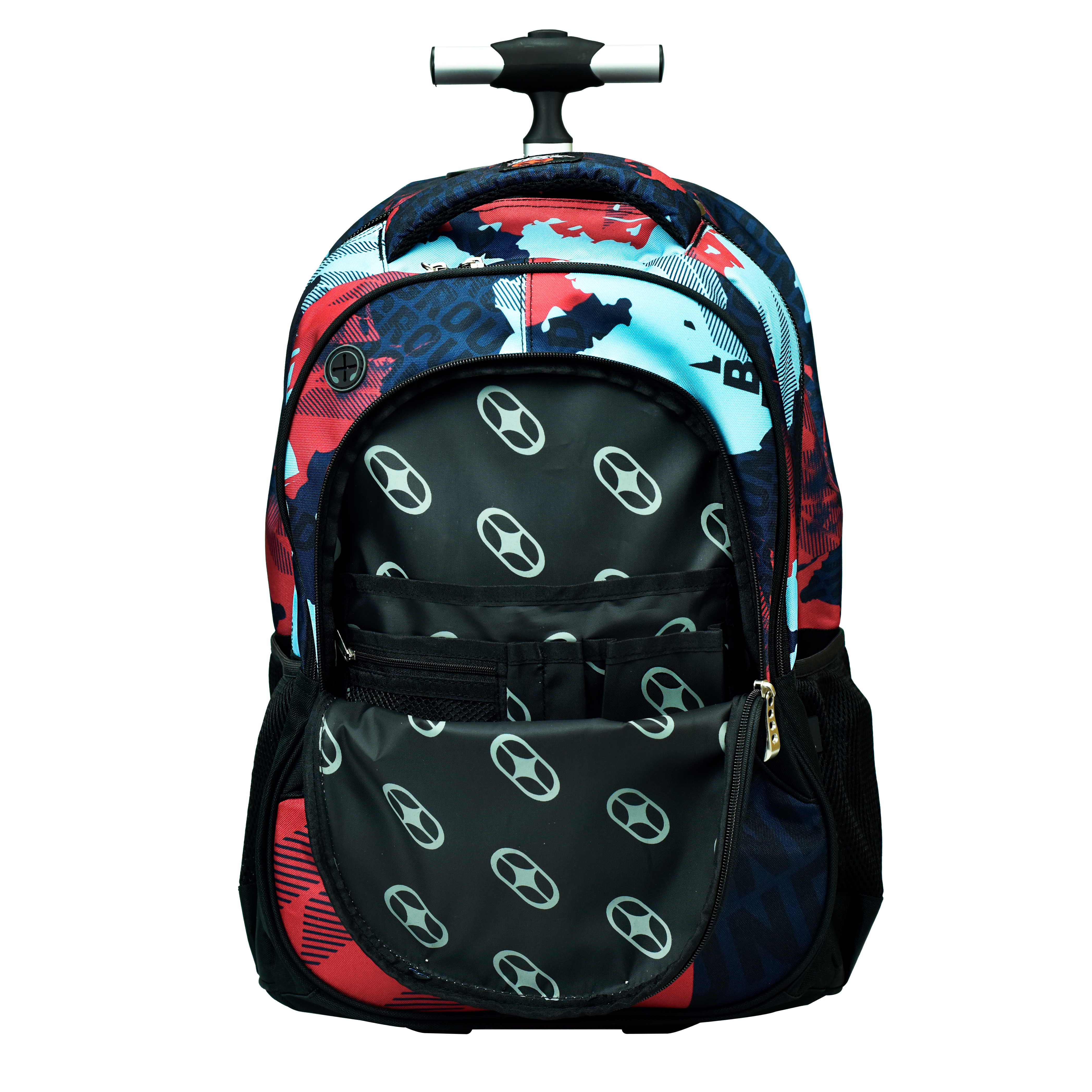 BMU - Back Me Up NO FEAR BACKGROUND Σχολική Τσάντα Πλάτης ΤΡΟΛΕΙ TROLLEY  Backpack Δημοτικού με 3 θήκες  348-32074 