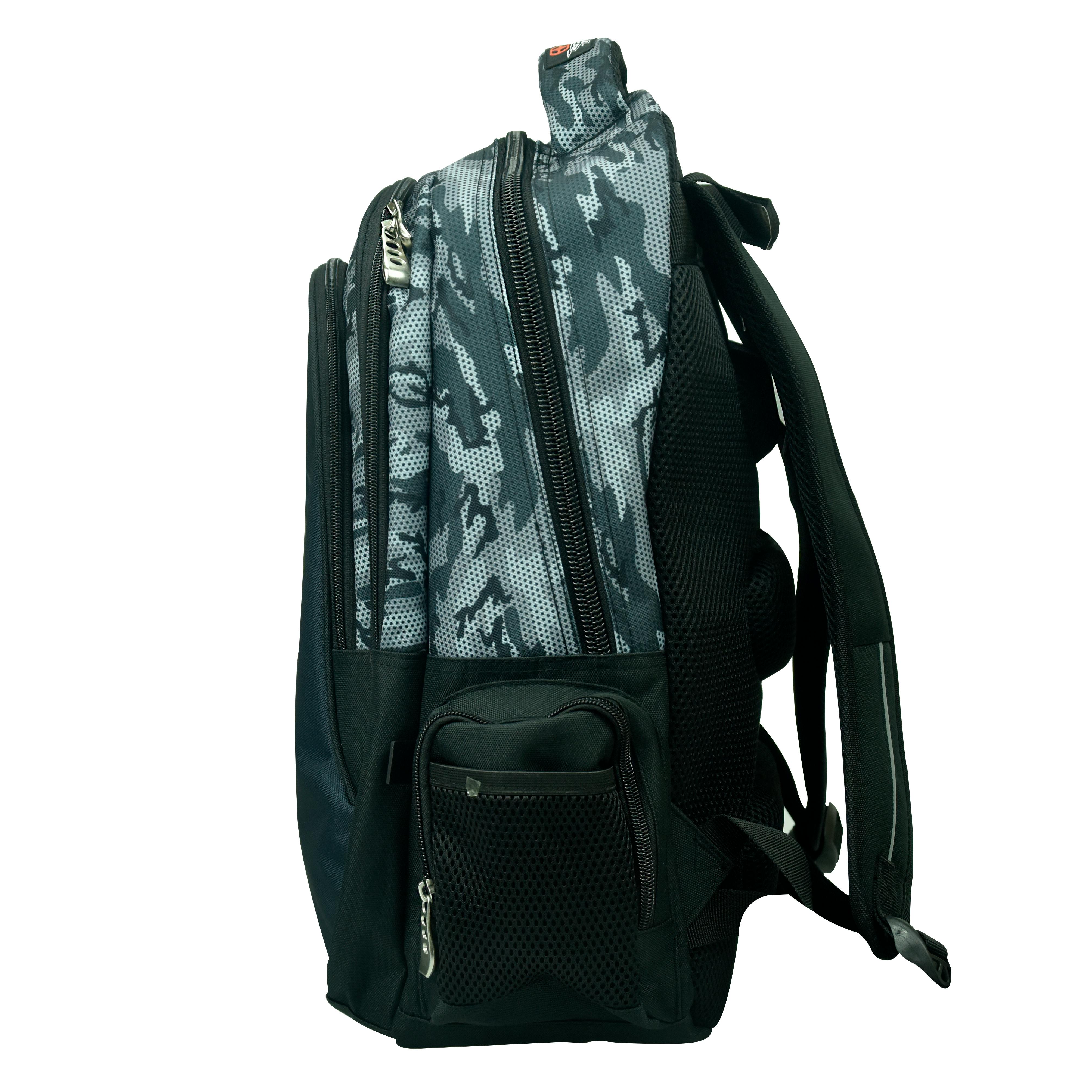 BMU - NO FEAR DARK TIGER Back Me Up Σχολική Τσάντα Πλάτης Backpack Δημοτικού με 3 θήκες 48X30X28 εκ. 348-25031 