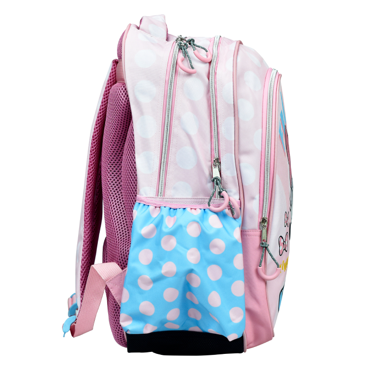 GIM -  Σχολική Τσάντα Πλάτης Backpack Δημοτικού MINNIE POLKA DOT POWER με 3 θήκες 43X30X17 εκ. 340-38031 BMU