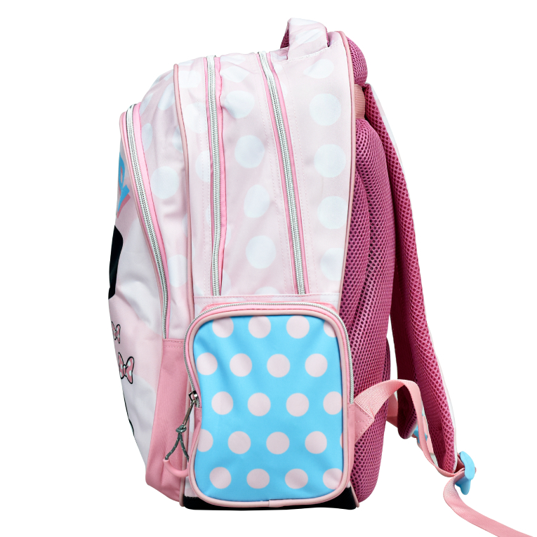 GIM -  Σχολική Τσάντα Πλάτης Backpack Δημοτικού MINNIE POLKA DOT POWER με 3 θήκες 43X30X17 εκ. 340-38031 BMU