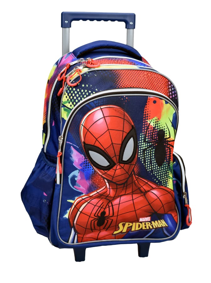  SPIDERMAN SILVER EYES Σχολική Τσάντα Πλάτης TROLLEY ΤΡΟΛΕΥ Δημοτικού με 3 θήκες 54X34X18 εκ. 337-06074 BMU