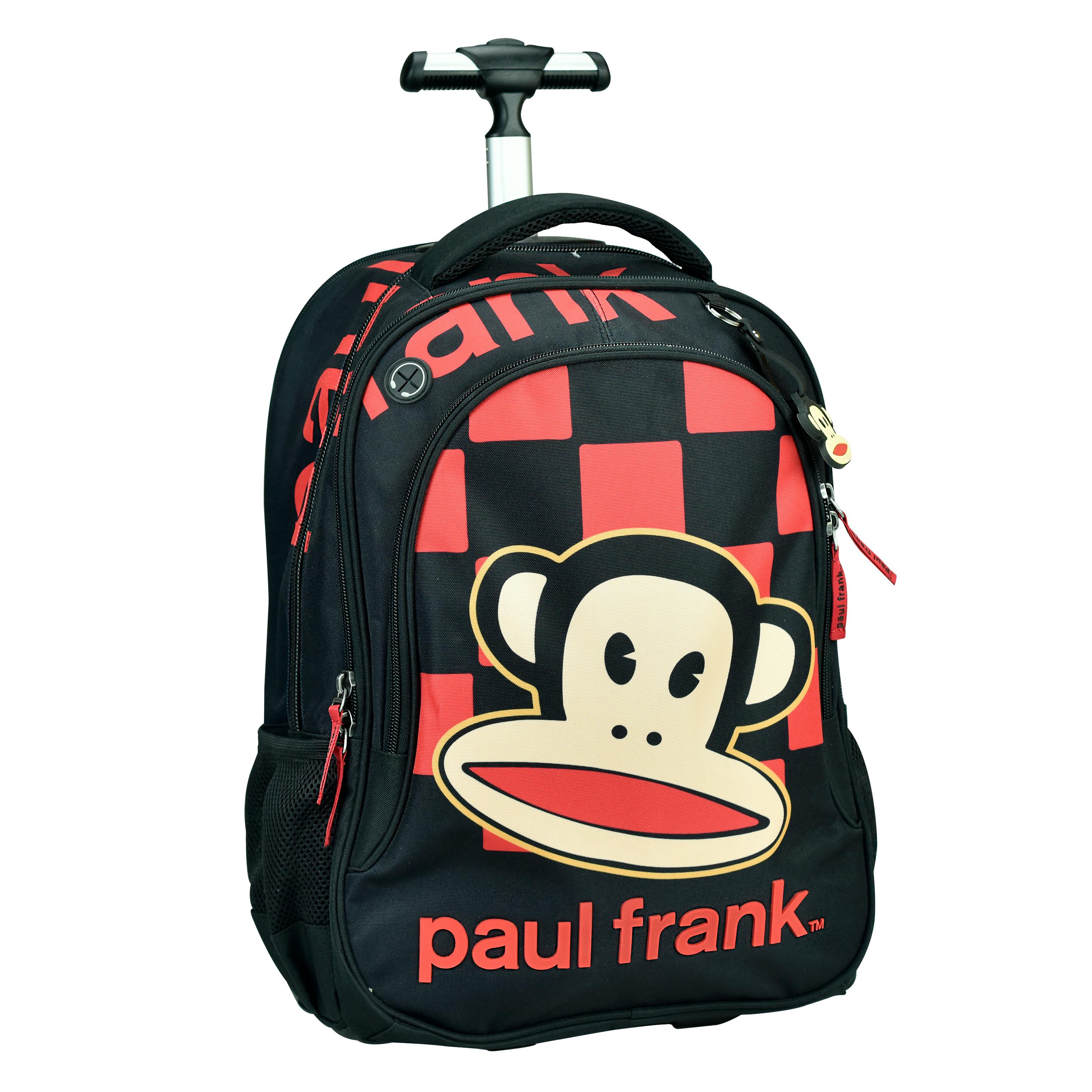 BMU - Back Me Up PAUL FRANK PARTY FEVER Σχολική Τσάντα Πλάτης ΤΡΟΛΕΙ TROLLEY  Backpack Δημοτικού με 3 θήκες  346-89074  