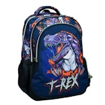 Back Me Up T-REX Σχολική Τσάντα Πλάτης Οβάλ Backpack Δημοτικού με 3 θήκες 48X30X28 εκ. 357-20031 