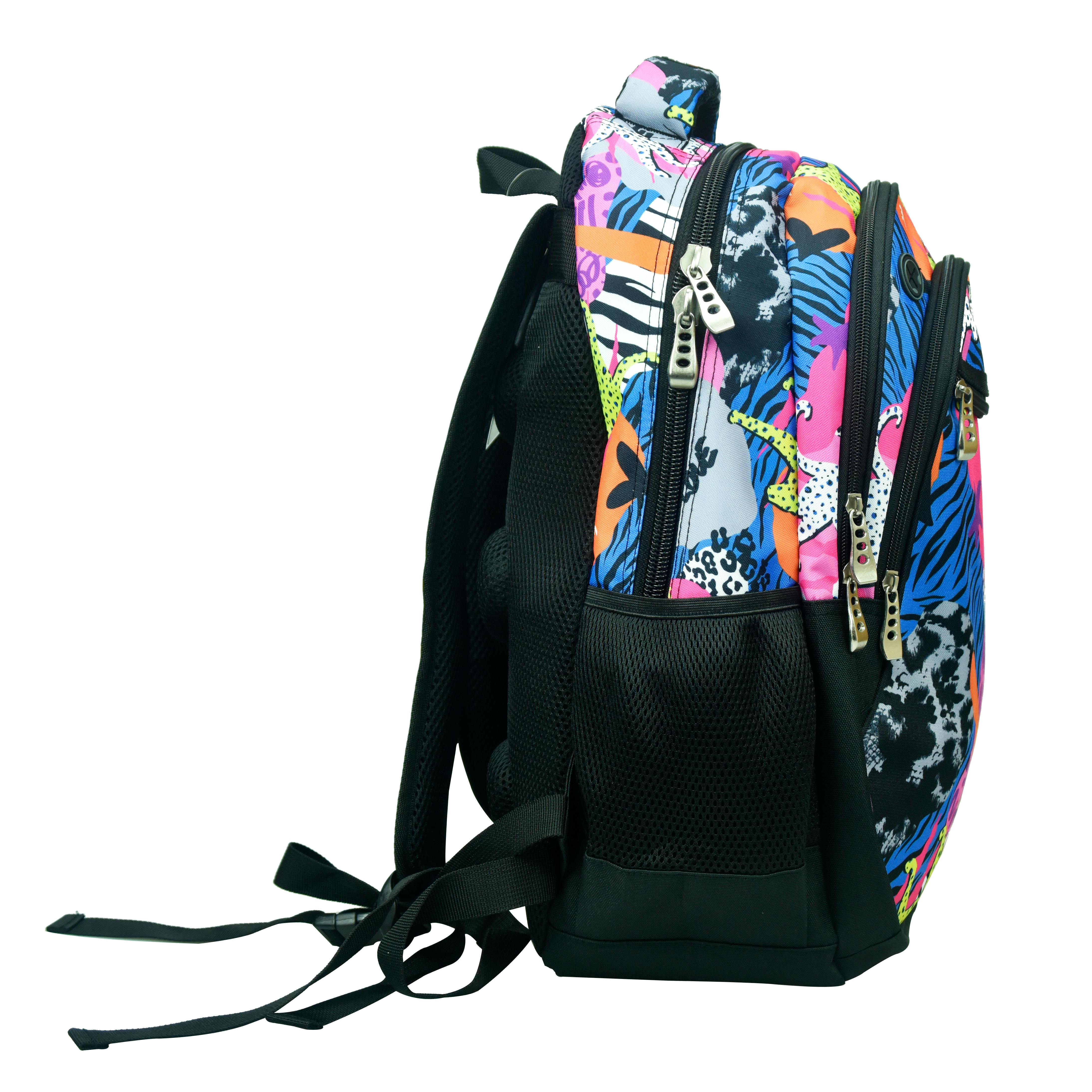 BMU - Back Me Up NO FEAR BOLD AFRICA Σχολική Τσάντα Πλάτης Οβάλ Backpack Δημοτικού με 3 θήκες 48X30X28 εκ. 348-26031 