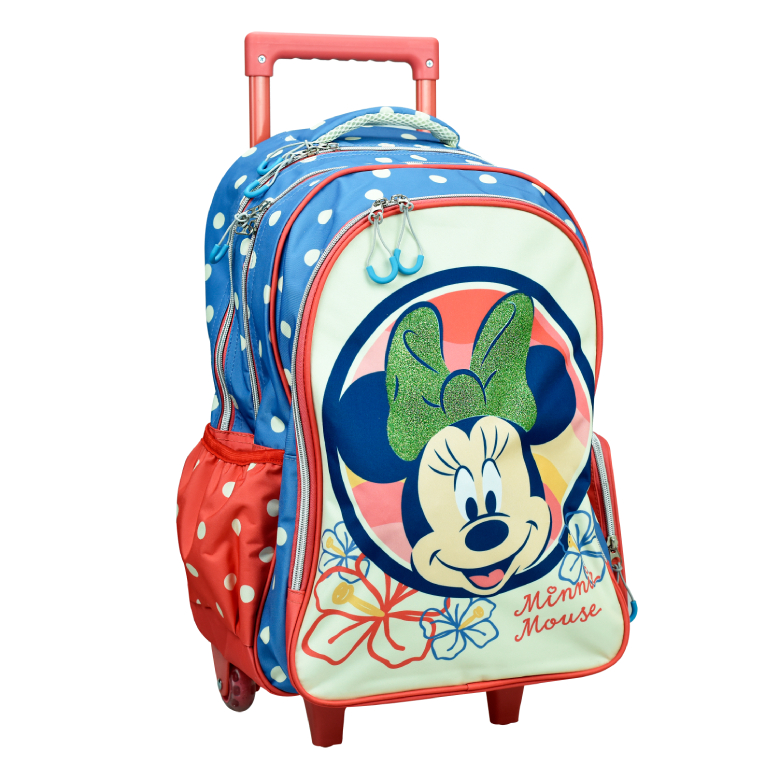 GIM -  MINNIE BOHO SURF Σχολική Τσάντα Πλάτης TROLLEY ΤΡΟΛΕΥ Δημοτικού με 3 θήκες 54X34X18 εκ. 340-35074 BMU