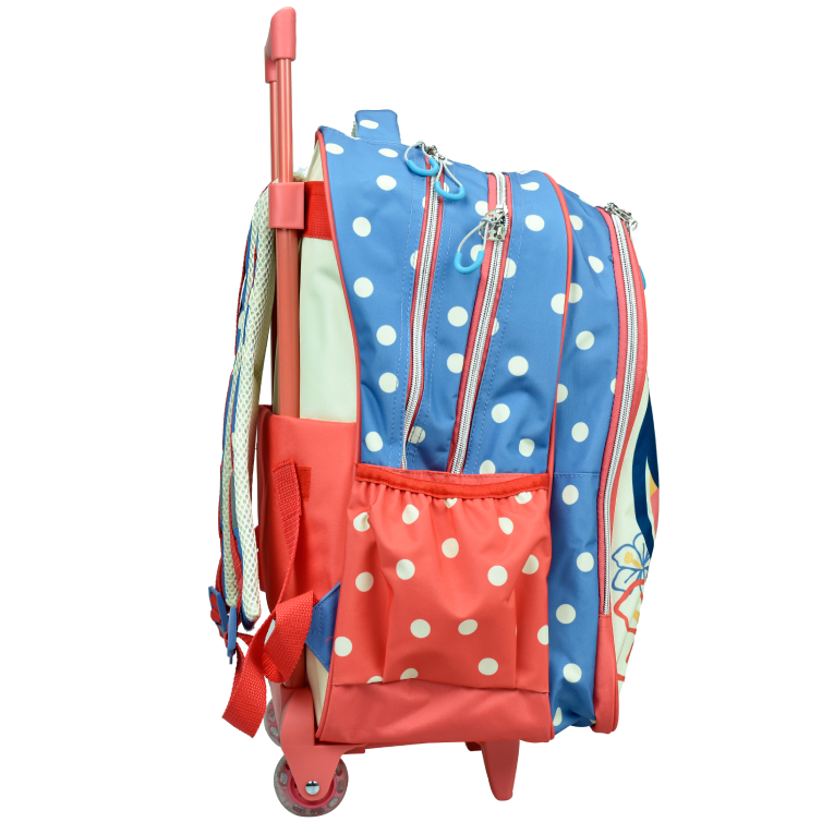 GIM -  MINNIE BOHO SURF Σχολική Τσάντα Πλάτης TROLLEY ΤΡΟΛΕΥ Δημοτικού με 3 θήκες 54X34X18 εκ. 340-35074 BMU