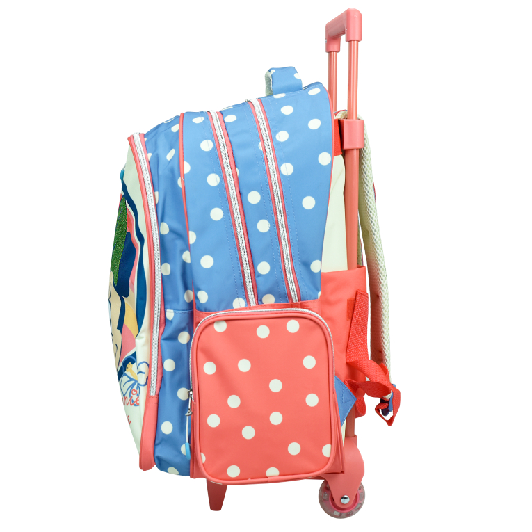 GIM -  MINNIE BOHO SURF Σχολική Τσάντα Πλάτης TROLLEY ΤΡΟΛΕΥ Δημοτικού με 3 θήκες 54X34X18 εκ. 340-35074 BMU