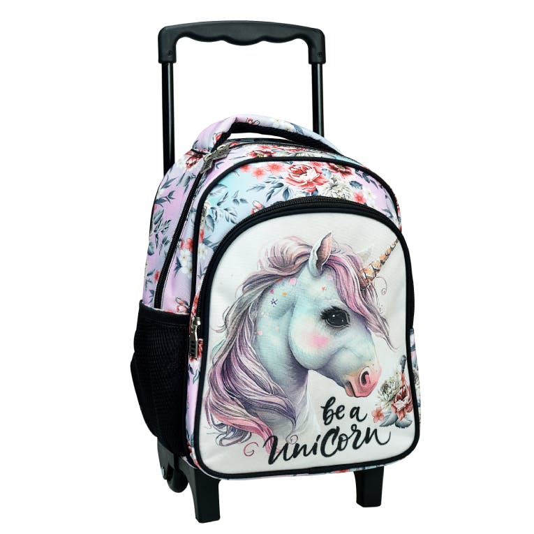 Gim Σχολική Τσάντα Τρόλευ Νηπίου MAGIC UNICORN Trolley Bag με 2 Κεντρικές Θέσεις  357-17072