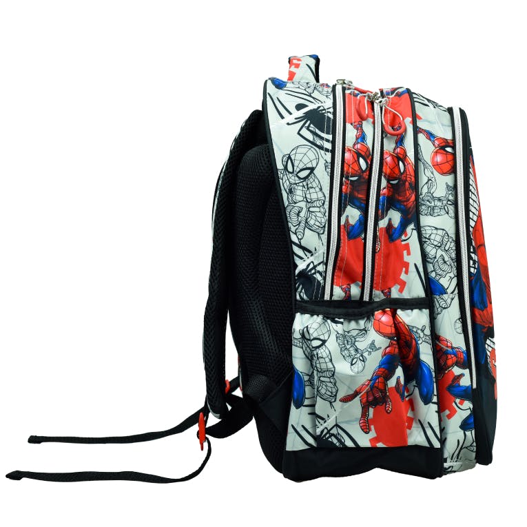 GIM -  Σχολική Τσάντα Πλάτης Backpack Δημοτικού Οβάλ SPIDERMAN SPIDER WALL με 3 θήκες 43X30X17 εκ. 337-07031