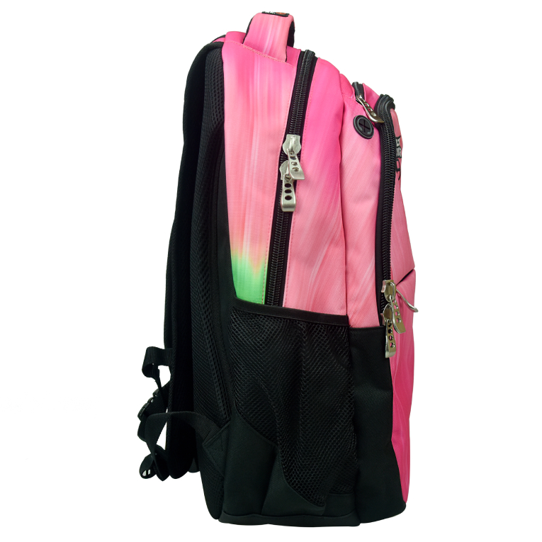 BMU - Back Me Up NO FEAR PINK GRADIENT Σχολική Τσάντα Πλάτης Backpack Δημοτικού με 3 θήκες  348-39031 