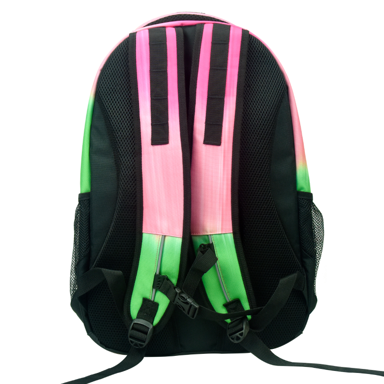 BMU - Back Me Up NO FEAR PINK GRADIENT Σχολική Τσάντα Πλάτης Backpack Δημοτικού με 3 θήκες  348-39031 