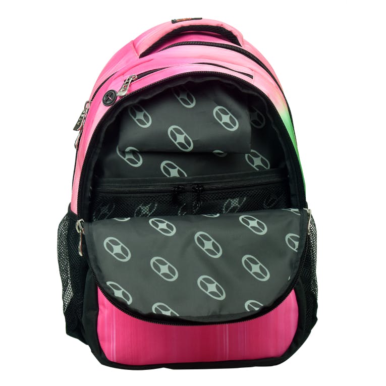 BMU - Back Me Up NO FEAR PINK GRADIENT Σχολική Τσάντα Πλάτης Backpack Δημοτικού με 3 θήκες  348-39031 