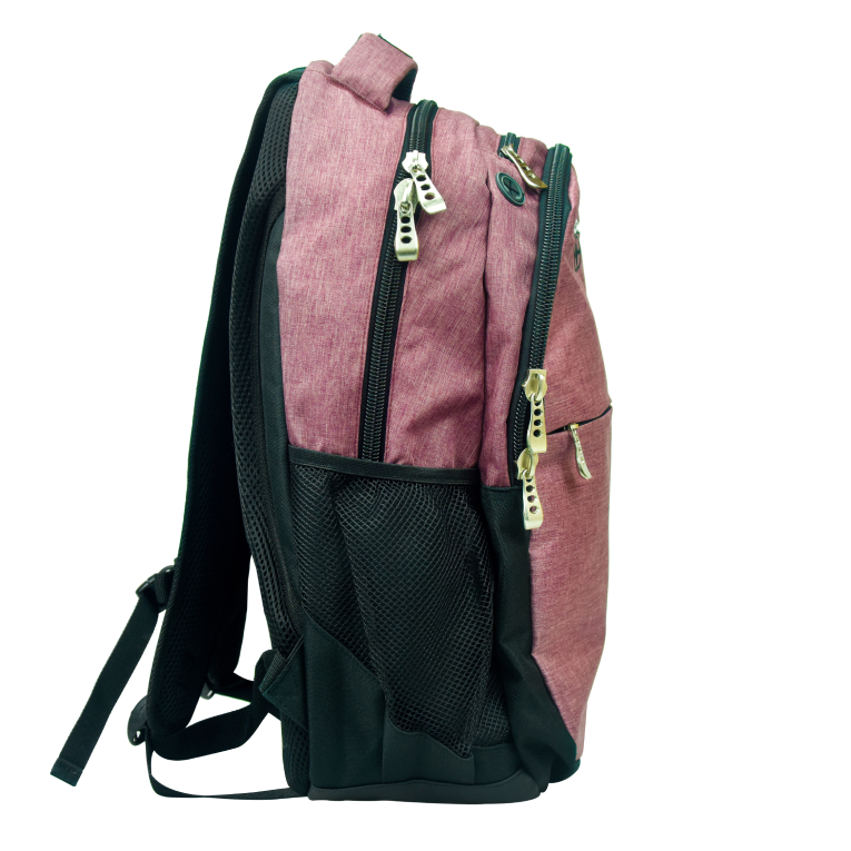 BMU - Back Me Up NO FEAR GRAPE Σχολική Τσάντα Πλάτης Οβάλ Backpack Δημοτικού με 3 θήκες  348-40031 