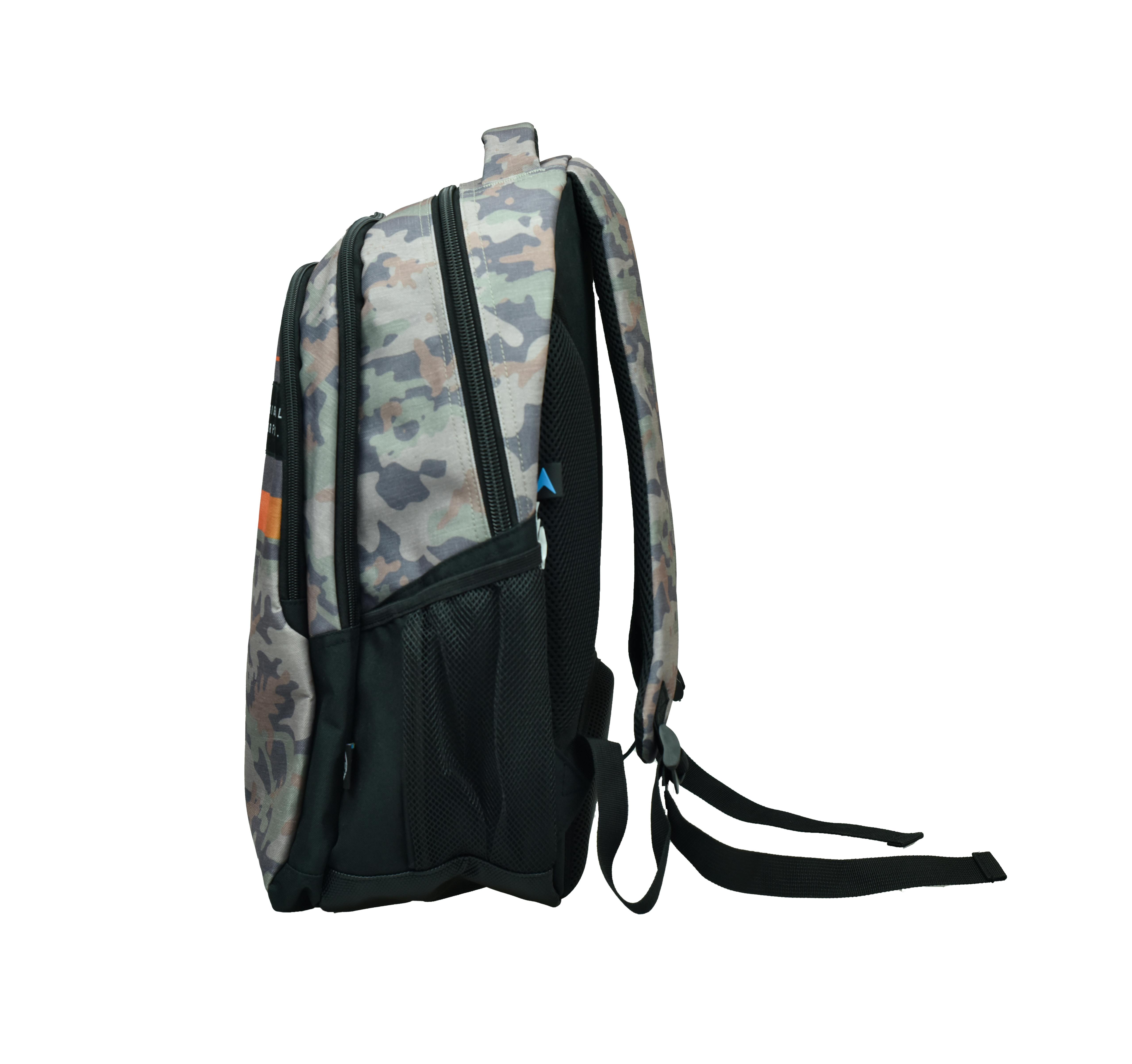 BMU - Back Me Up MAUI & SONS RETRO CAMO Σχολική Τσάντα Πλάτης Backpack Δημοτικού με 3 θήκες  339-15031 