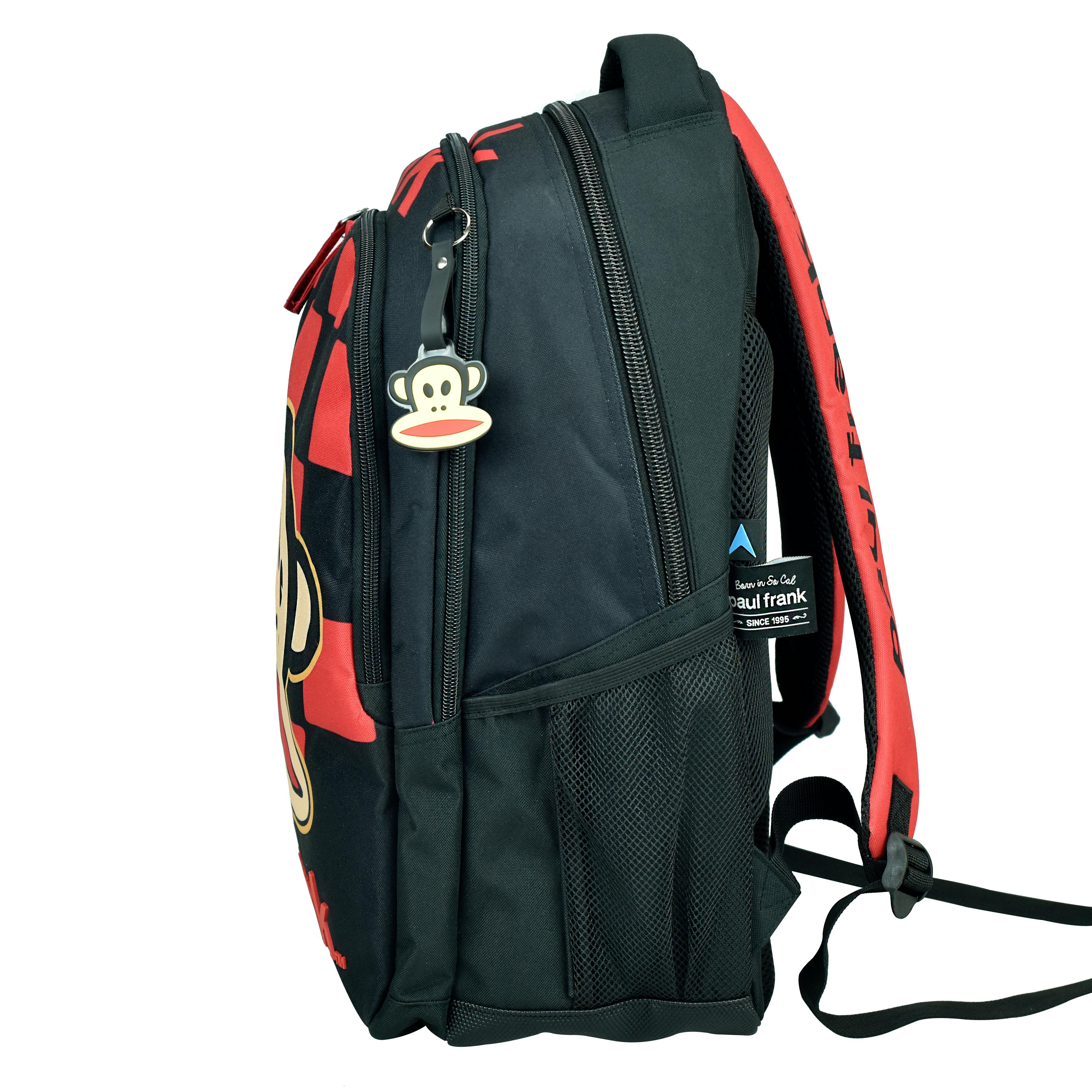 BMU - Back Me Up  Σχολική Τσάντα Πλάτης Οβάλ PAUL FRANK PARTY FEVER Backpack  με 3 θήκες 48X30X28 εκ. 346-89031 