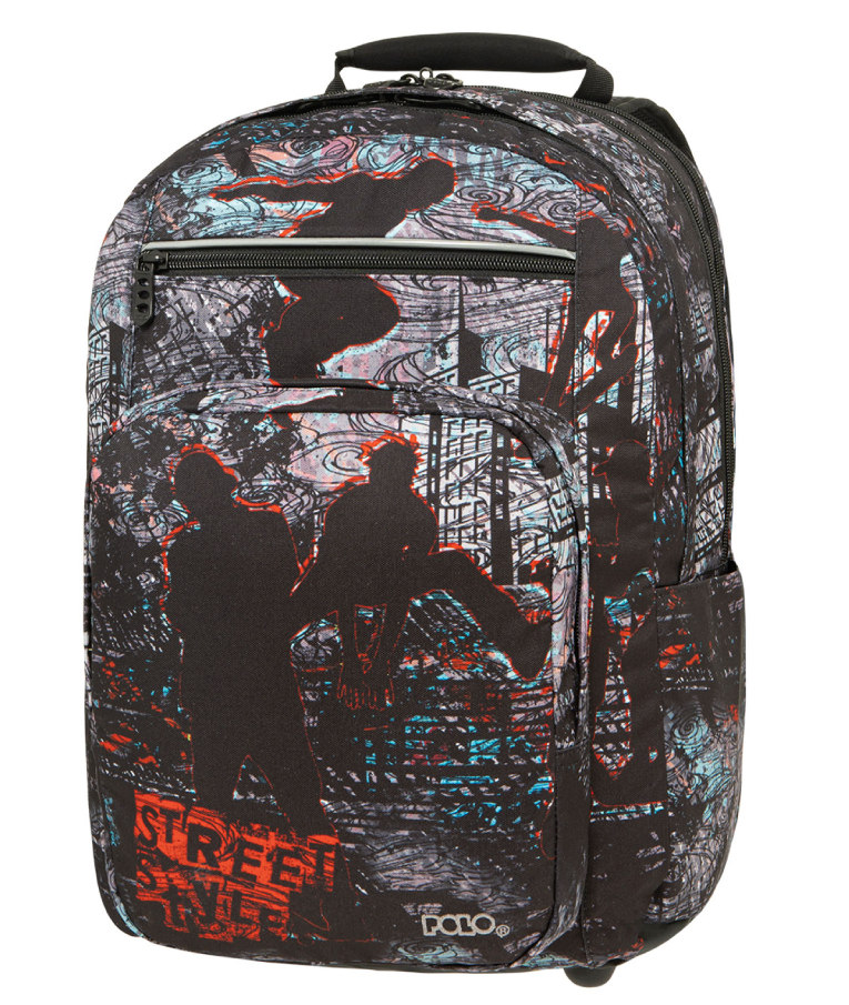 Polo Backbag ABYSS Σχολική Τσάντα -Σακίδιο Πλάτης  με 3 Κεντρικές Θήκες 30 lt 45x31x25 cm 9-01-033-8288