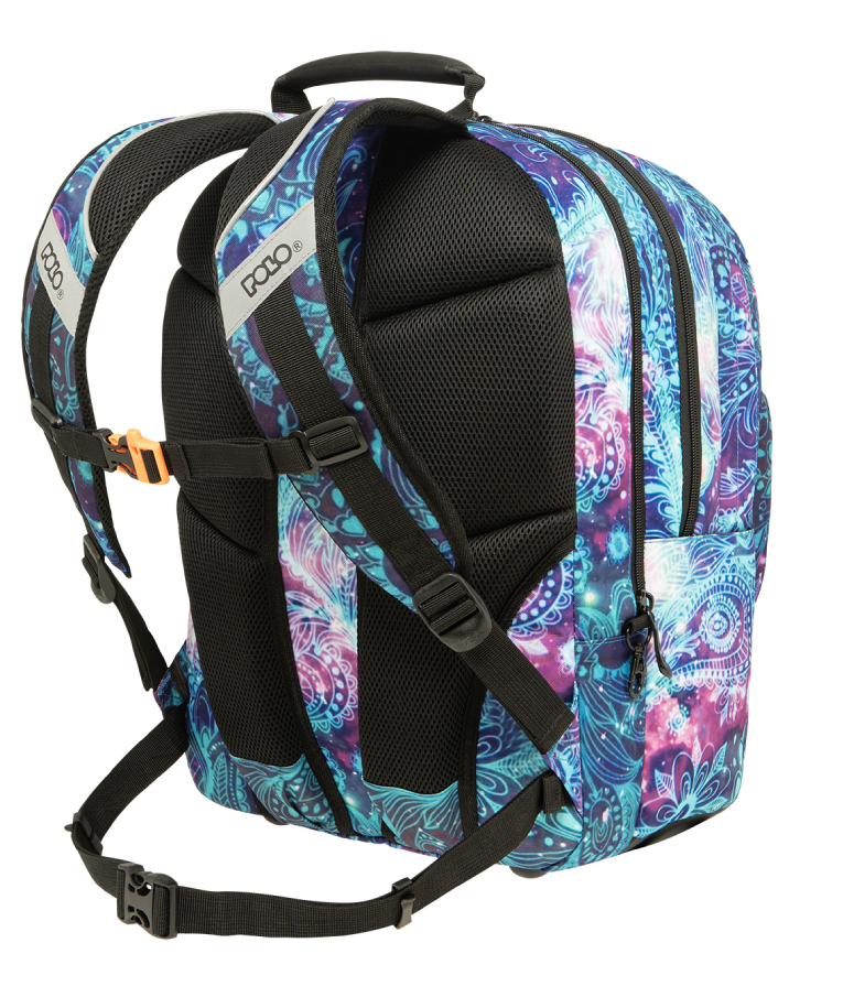 Polo Backbag ABYSS Σχολική Τσάντα -Σακίδιο Πλάτης  με 3 Κεντρικές Θήκες 30 lt 45x31x25 cm 9-01-033-8289