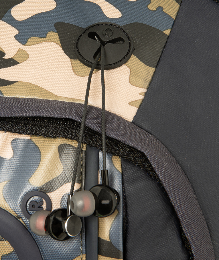 POLO - Polo Backbag CRYPRIC OLIVE CAMO Σακίδιο Πλάτης  με 3 Κεντρικές Θήκες 23 lt 44x30x21  cm 9-01-001-8309