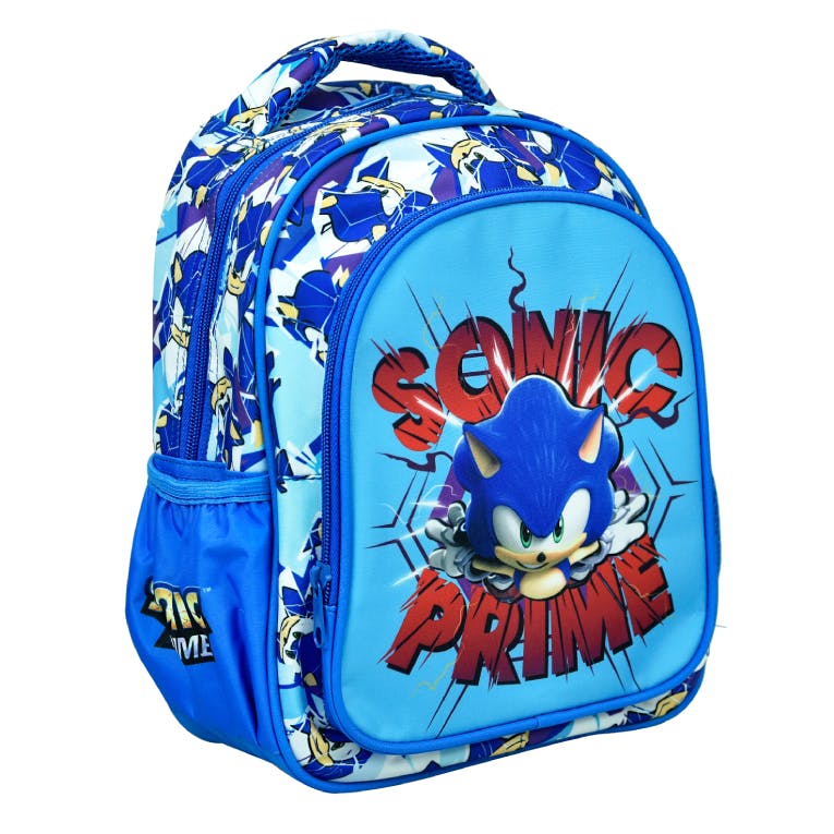 GIM -  DISNEY SONIC PRIME Σχολική Τσάντα Πλάτης Νηπίου Νηπιαγωγείου Junior Bag 334-84054