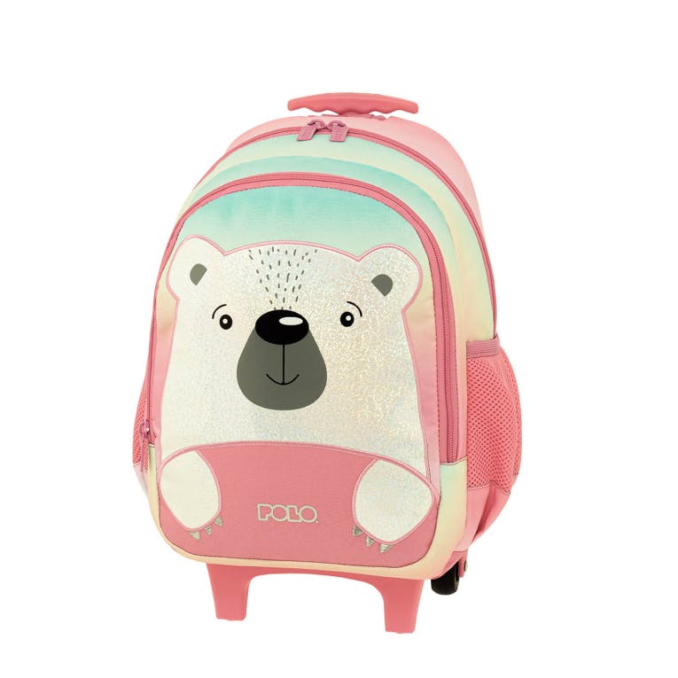  Trolley Junior FRENZI BEAR Σχολική Τσάντα TROLLEY Νηπίου 26x20x36cm  9-01-051-8299