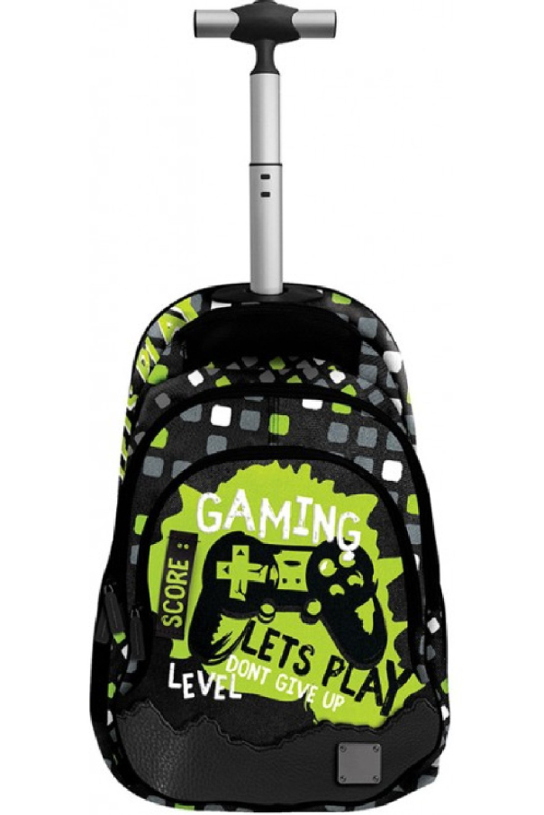 Graffiti Xscape Σχολική Τσάντα Πλάτης TROLLEY Δημοτικού GAMING  με 3 Κεντρικές Θήκες  249258