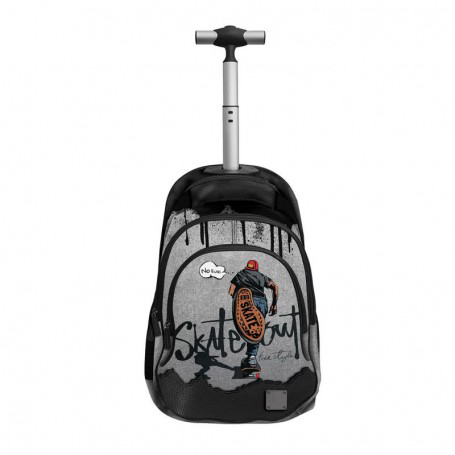 Graffiti Xscape Σχολική Τσάντα Πλάτης TROLLEY Δημοτικού SKATE με 3 Κεντρικές Θήκες  249255