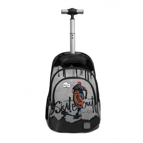 GRAFFITI - Graffiti Xscape Σχολική Τσάντα Πλάτης TROLLEY Δημοτικού SKATE με 3 Κεντρικές Θήκες  249255