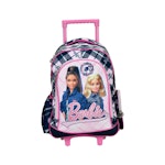 BARBIE VARSITY Σχολική Τσάντα Πλάτης ΤΡΟΛΕΙ TROLLEY  Backpack Δημοτικού με 2 Κεντρικές θήκες  316-01074 