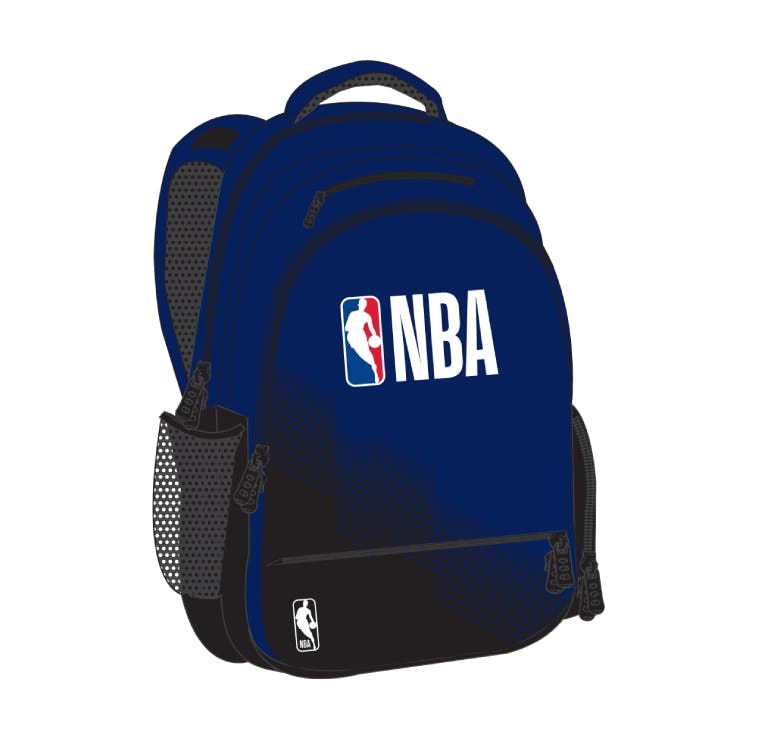 BMU - NBA LOGO BLUE Σχολική Τσάντα Πλάτης ΠΟΛΥΘΕΣΙΑΚΗ Backpack Δημοτικού 338-25031  Back Me Up