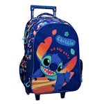 Stitch NO BAD DAYS Σχολική Τσάντα Πλάτης ΤΡΟΛΕΙ TROLLEY  Backpack Δημοτικού με 2 Κεντρικές θήκες  342-00074 