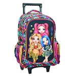 RAINBOW HIGH GLITTER Σχολική Τσάντα Πλάτης ΤΡΟΛΕΙ TROLLEY  Backpack Δημοτικού με 2 Κεντρικές θήκες  363-51074 